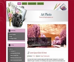 Art-Photo-blogger-templates