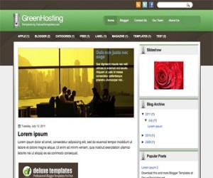 Greenhosting-Blogger-Template