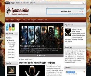 gamessite-blogger-template