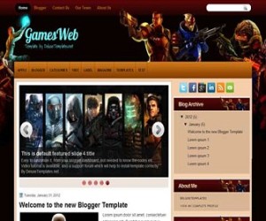 gamesweb-blogger-template