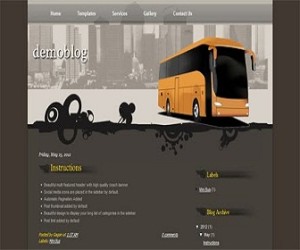 mini-bus-blogger-templates