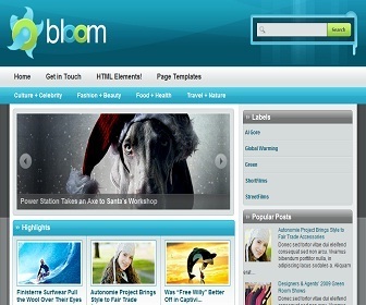 Bloom Blogger Template