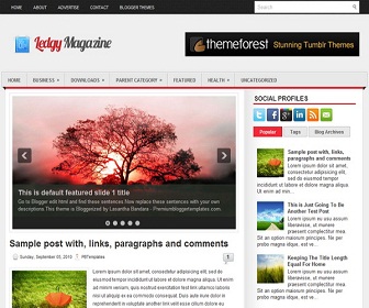 Ledgy Blogger Template