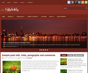 Sketchly Blogger Template