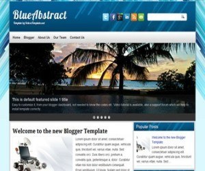 blueabstract-blogger-template