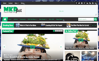 MKRflat Premium Responsive Magazine/News Blogger Template
